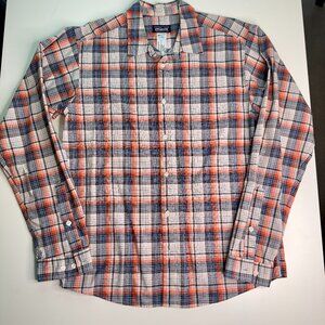 Men's Patagonia Organic Cotton Shirt Size M Long Sleeve Button Down Pocket Plaid